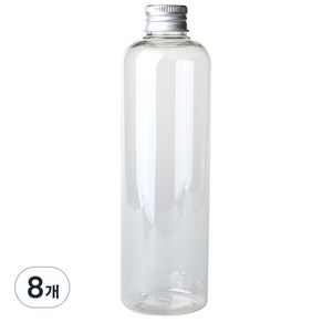 병도매닷컴 DT300 투명 음료용기 알루미늄 실버캡, 300ml, 8개