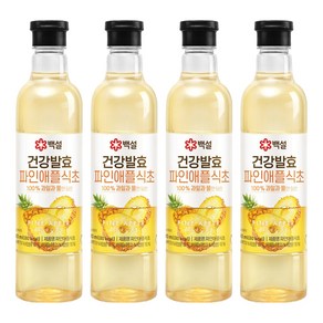백설 100% 자연발효 파인애플 식초, 800ml, 4개
