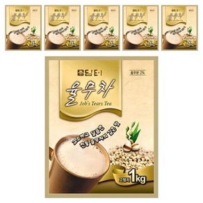 담터 율무차 자판기용, 1kg, 1개입, 6개