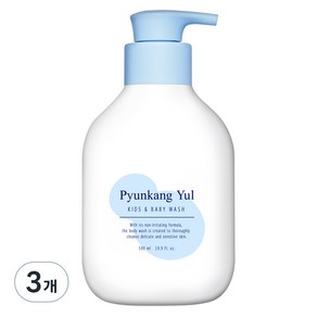 편강율 키즈 앤 베이비 바디워시 베이비파우더향, 590ml, 3개