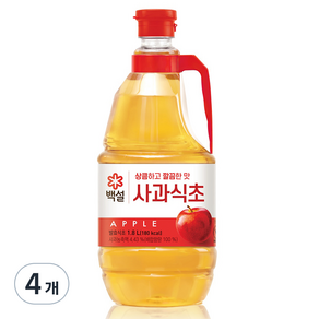 사과식초, 1.8L, 4개