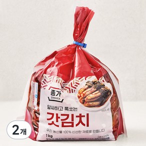 종가 갓김치, 1kg, 2개