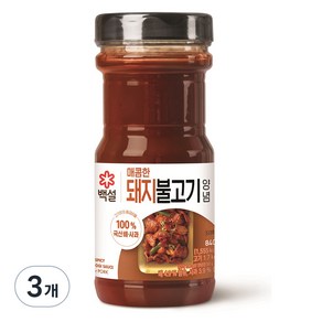 백설 매콤한 돼지 불고기 양념, 840g, 3개