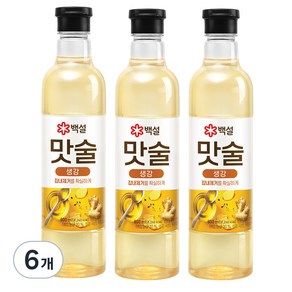 백설 맛술 생강, 800ml, 6개