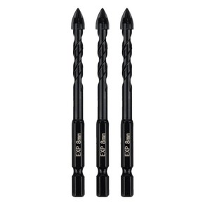 이엑스파워 만능 드릴비트 4날 8mm EMD-08, 3개