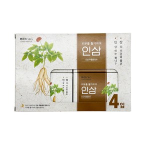 크리오 동산 C & G 인삼비누 인삼향, 100g, 4개