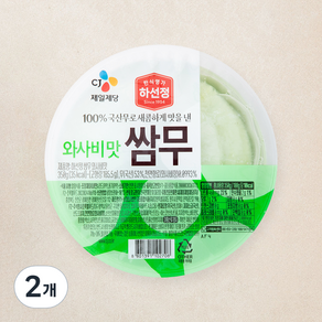 하선정 쌈무 와사비맛, 350g, 2개