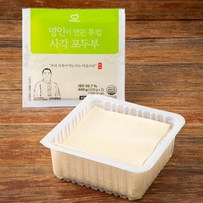 한둘 명인이 만든 투컵 사각 포두부, 2개, 200g