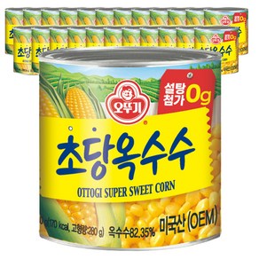 오뚜기 수퍼 스위트콘 초당옥수수, 340g, 24개