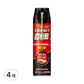 컴배트 스피드 에어졸 바퀴용, 500ml, 4개