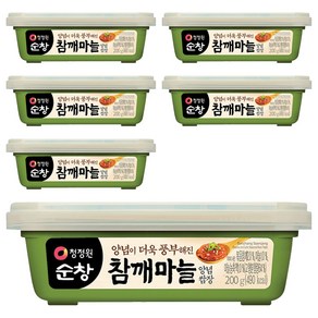청정원순창 참깨마늘 양념 쌈장, 6개, 200g