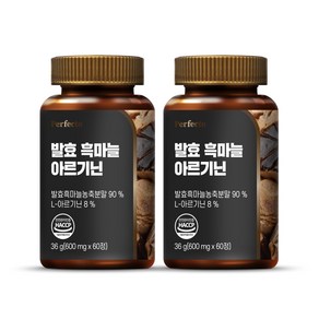 퍼펙토 발효 흑마늘 아르기닌 36g, 60정, 2개