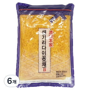 토호식품 샌기리다이꽁 채, 1kg, 6개