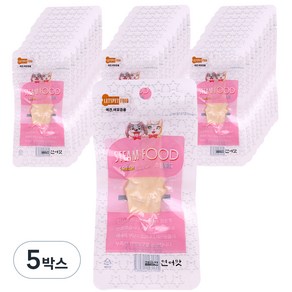 스팀푸드 닭고기맛 애완동물 간식 30P, 깔끔한 연어맛, 20g, 5팩