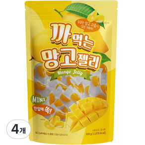 까먹는 망고젤리 100개입, 500g, 4개