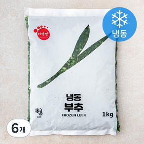 마당발 부추 (냉동), 1kg, 6개