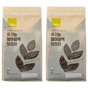 올가홀푸드 유기농 발아 블랙 보리차, 500g, 1개입, 2개
