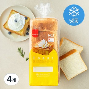 삼립 6쪽 식빵 (냉동), 996g, 4개