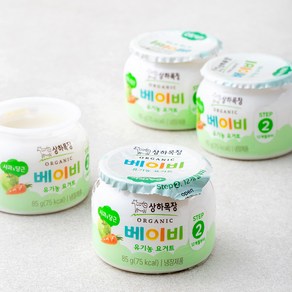 상하목장 베이비 유기농 요거트 사과당근, 85g, 4개입