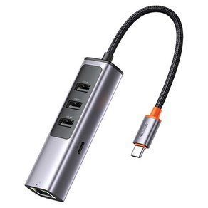 맥도도 C타입 5포트 멀티 허브 USB3.0x3+PD100W+LAN HU111, Deep Gey, 1개