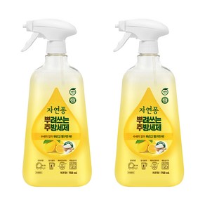 자연퐁 뿌려쓰는 주방세제 본품 레몬향, 2개, 750ml