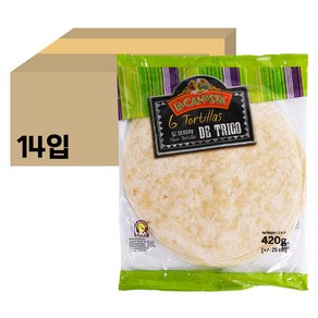 라카나스타 밀 또띠야 25cm, 420g, 14개