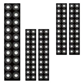 와사비네코 미미츠보 쥬얼리 귀지압패치 S 2.5mm 20p, 크리스탈, 5개