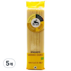 알치네로 유기농 스파게티, 500g, 5개