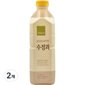 올가홀푸드 통곶감을 넣어 만든 수정과, 2개, 1.2L