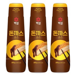백설 돈까스 소스, 3개, 255g