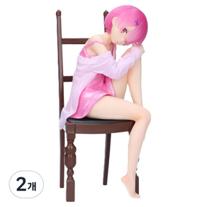 Re 제로부터 시작하는 이세계 생활 RELAX TIME 람 ANOTHER COLOR VER 피규어, 2개