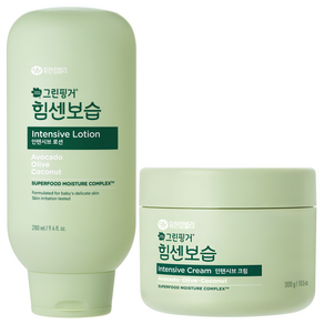 그린핑거 힘센보습 인텐시브 유아크림 300g + 인텐시브 로션 280ml, 1세트