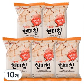 기름제로 국산 현미칩 과자, 60g, 10개