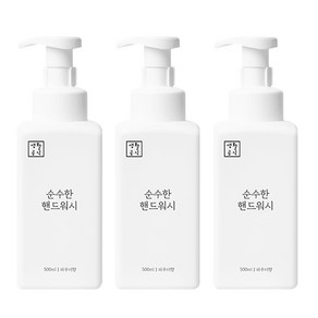 생활공식 순수한 핸드워시 파우더향, 3개, 500ml