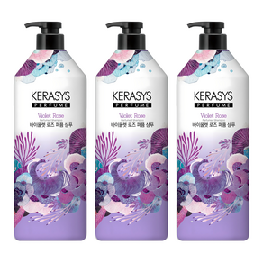 케라시스 바이올렛 로즈 퍼퓸 샴푸, 1L, 3개