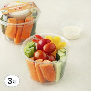 레인보우 샐러드스틱 방울토마토, 300g, 3개