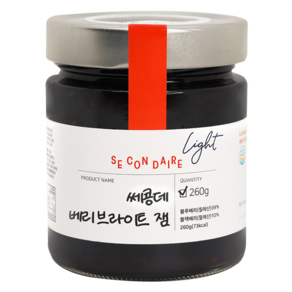 쎄콩데 저칼로리 Light 베리 브라이트 잼, 260g, 1개