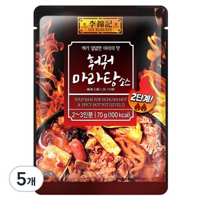 이금기 훠궈 마라탕 소스 2단계, 70g, 5개