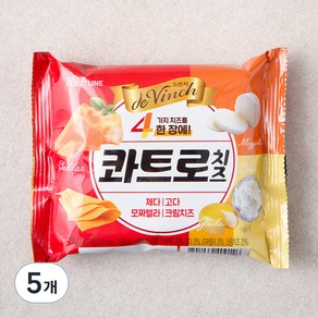 남양유업 콰트로 치즈 12매입, 204g, 5개