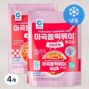 청정원 마곡동 떡볶이 연구소 모짜로제 (냉동), 365g, 4개