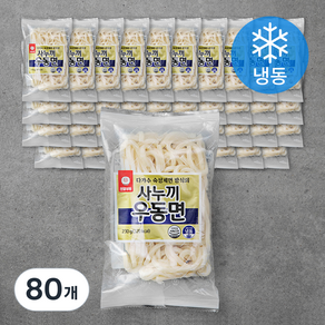 천일식품 사누끼 우동면 (냉동), 230g, 80개