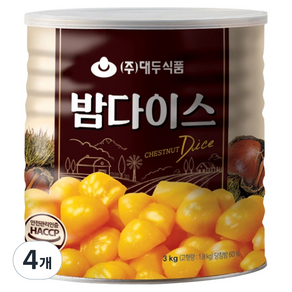 대두식품 밤다이스, 4개, 3kg