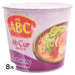 ABC 미 인스턴트 컵 라사 아얌 바왕 60g, 8개