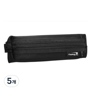 심플 메쉬 망사 필통 파우치, 블랙, 5개