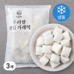 소소담 우리쌀 한입 가래떡 (냉동), 750g, 3개