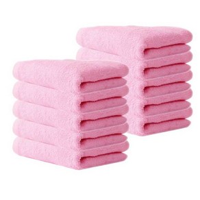 송월타월 CS32 세면타월 55g 30수, 분홍, 10개