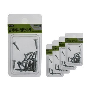 핸디맨 납작머리 일반나사 4 x 20 mm 20p, 5개