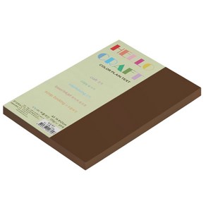 뉴씨플레인 종이문화 친환경 양면색상지 No26 밤색 100p