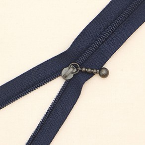 YKK 슬림 코일 지퍼 베이직 20cm, 네이비, 10개