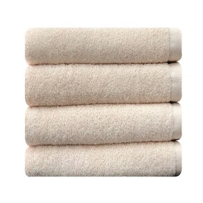 송월타월 라이트무지 세면타월 130g 30수 면사, 베이지, 4개